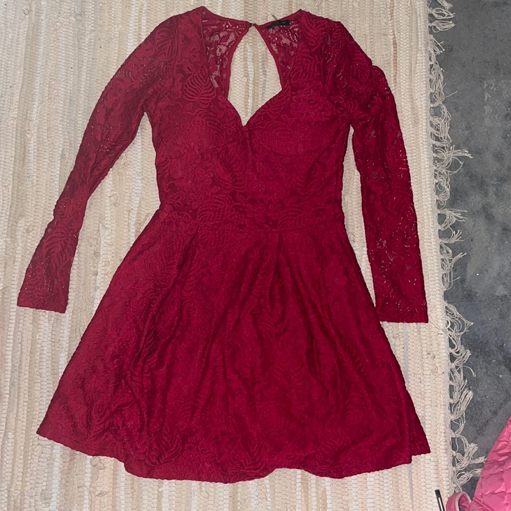 Red dress size medium. Worn once